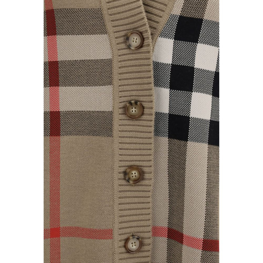 Burberry Beige Polyester Cardigan Burberry