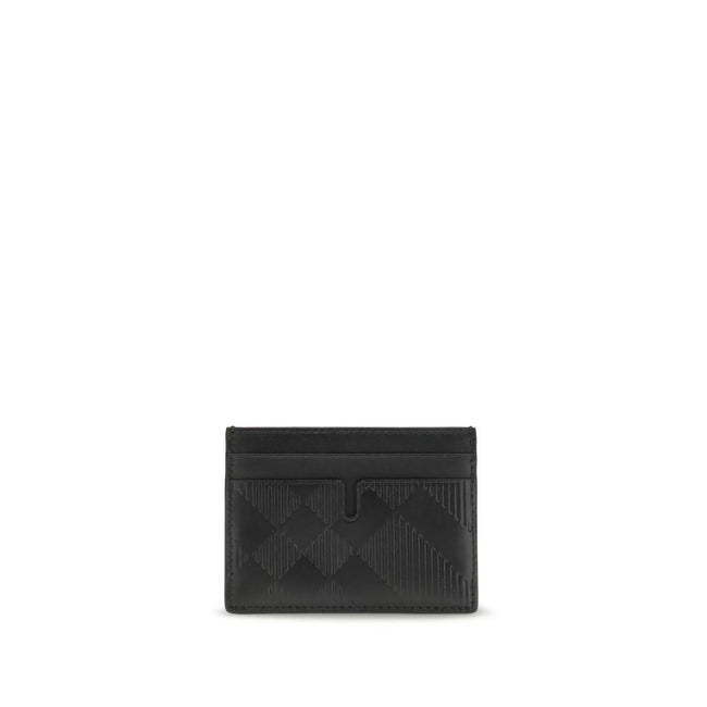 Burberry Black Calf Leather Bos Taurus Wallet Burberry