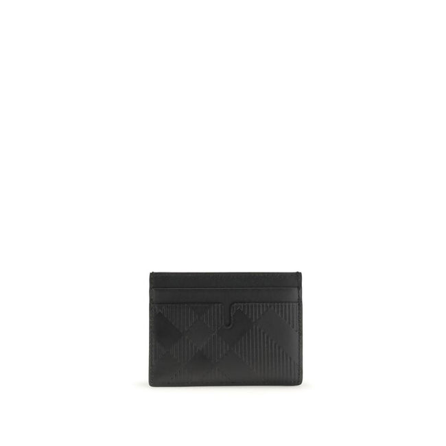 Burberry Black Calf Leather Bos Taurus Wallet Burberry