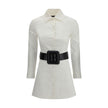 Balenciaga White Cotton Casual Dress Balenciaga
