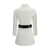 Balenciaga White Cotton Casual Dress Balenciaga