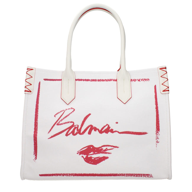 Balmain White Fabric Handbag Balmain