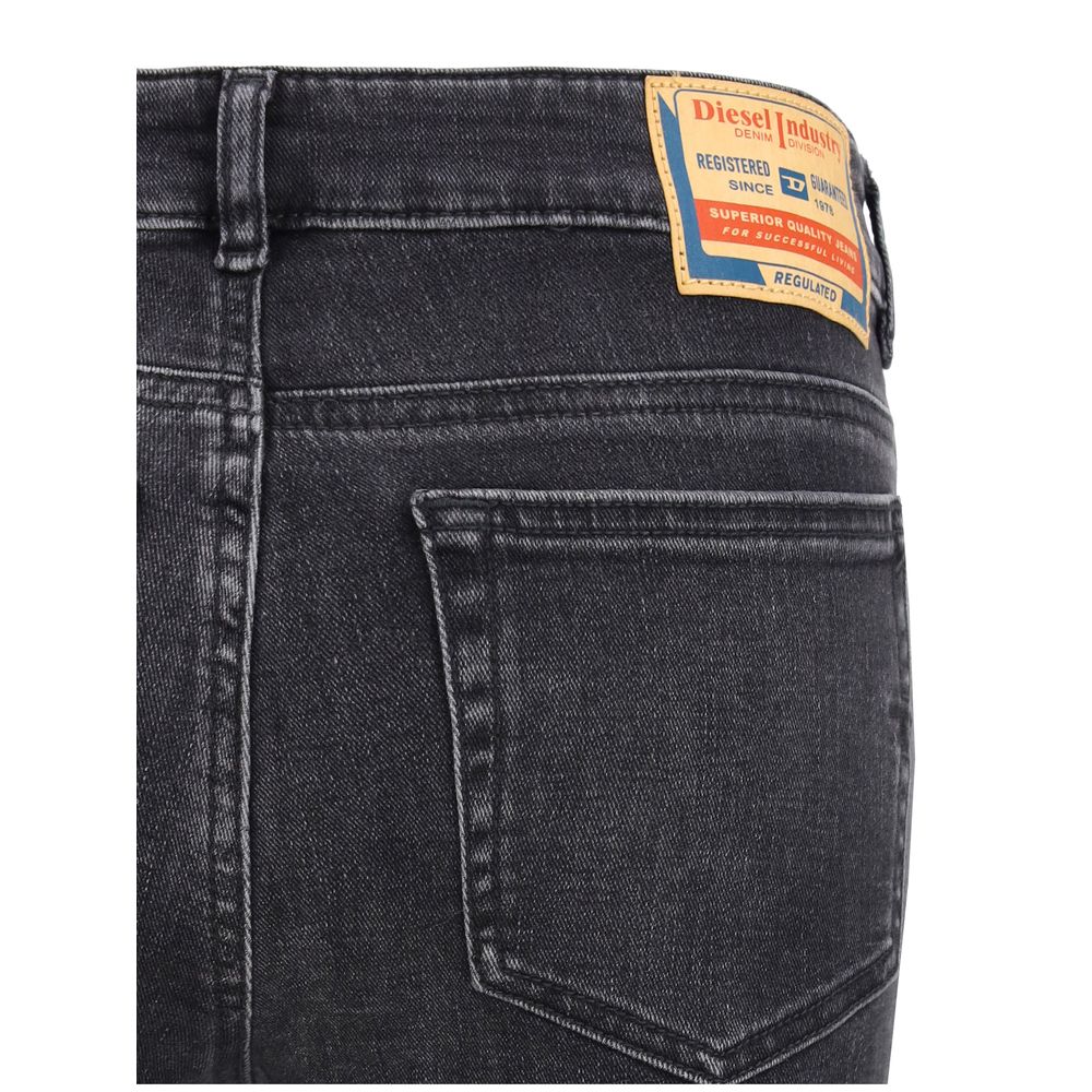 Diesel Blue Cotton Bootcut Jeans Diesel