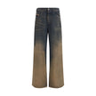 Diesel Multicolor Lyocell Relaxed Fit Jeans Diesel