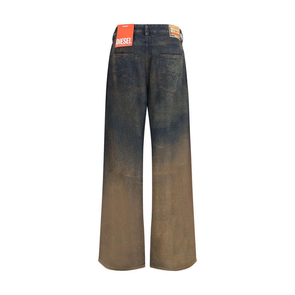 Diesel Multicolor Lyocell Relaxed Fit Jeans Diesel