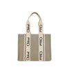 Chloé Beige Linen Handbag Chloé