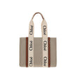 Chloé Beige Linen Handbag Chloé