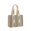 Chloé Beige Linen Handbag Chloé