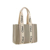 Chloé Beige Linen Handbag Chloé
