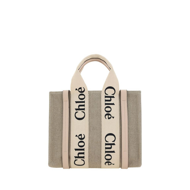 Chloé Brown Canvas Handbag Chloé