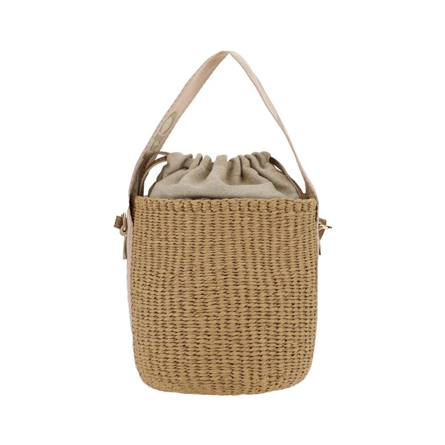 Chloé Beige Raffia Shoulder Bag Chloé