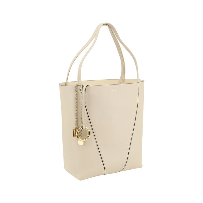 Chloé Cream Calf Leather Bos Taurus Shoulder Bag Chloé