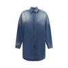 Prada Blue Cotton Denim Jacket Prada