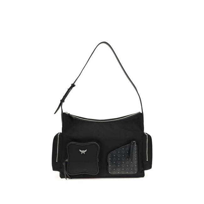 MCM Black Fabric Shoulder Bag MCM