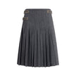 Prada Gray Mohair Long Skirt Prada