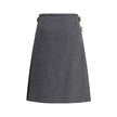 Prada Gray Mohair Long Skirt Prada