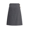 Prada Gray Mohair Long Skirt Prada