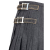 Prada Gray Mohair Long Skirt Prada