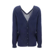 Prada Blue Cashmere Cardigan Prada