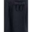 Prada Blue Fleece Wool Midi Skirt Prada