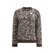 Prada Brown Fleece Wool Sweatshirt Prada