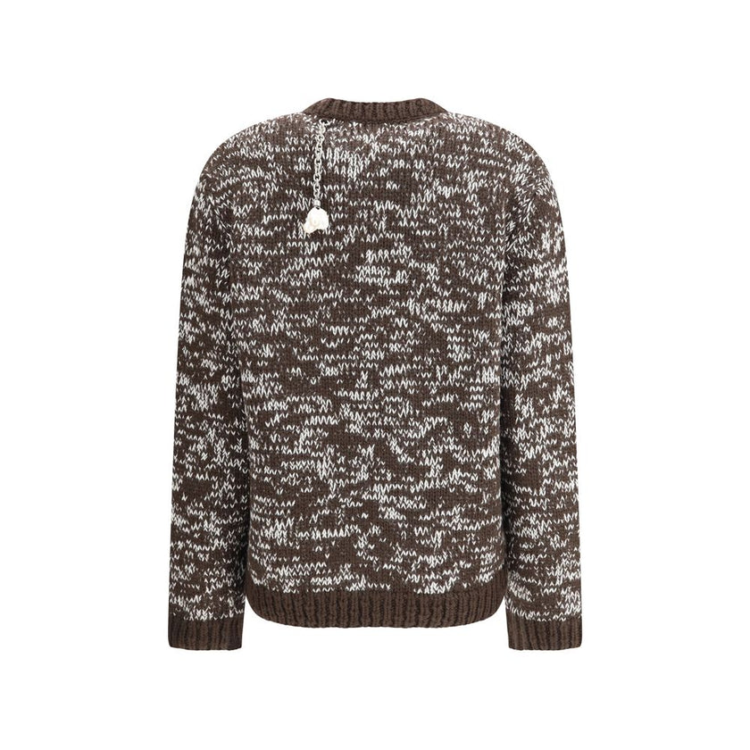 Prada Brown Fleece Wool Sweatshirt Prada