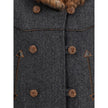 Prada Gray Fleece Wool Coat Prada