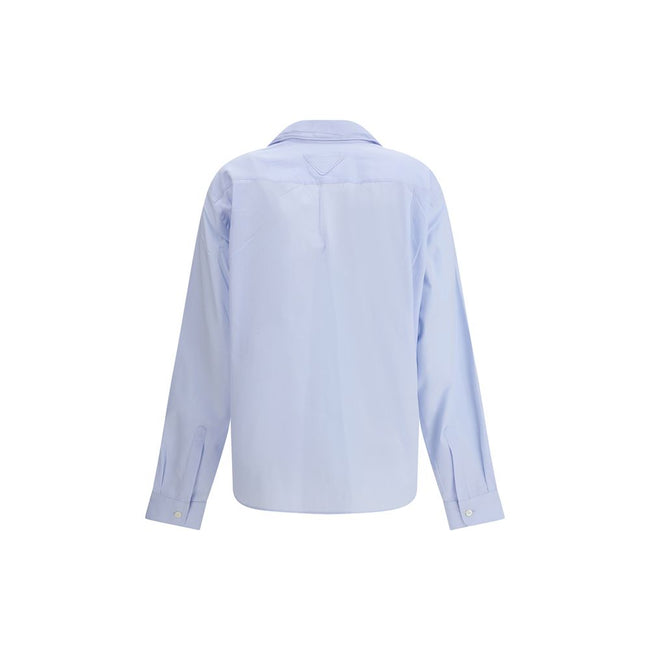 Prada Light Blue Cotton Dress Shirt Prada
