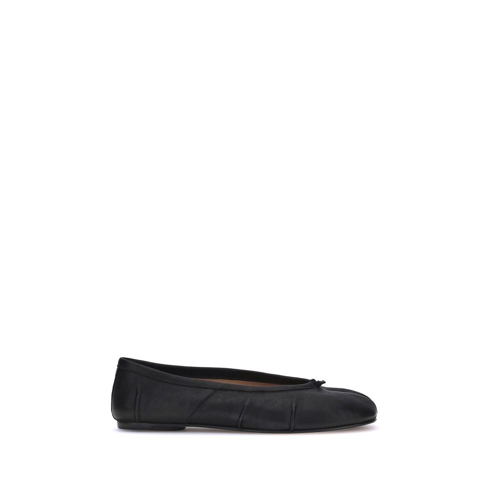 Margiela Black Lamb Ovis Aries Aries Ballet Flats Margiela