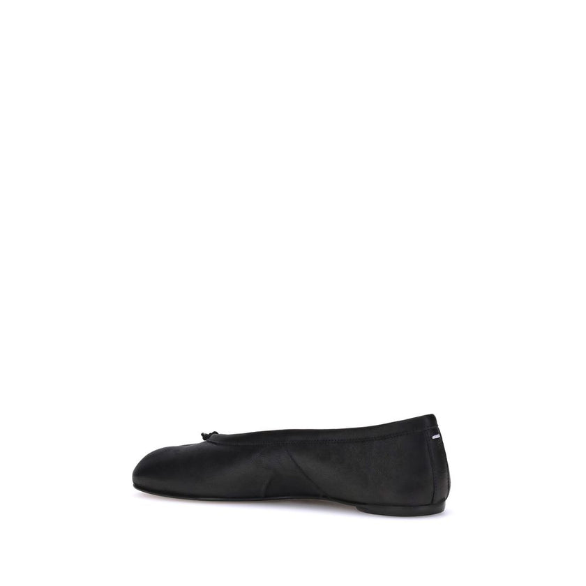 Margiela Black Lamb Ovis Aries Aries Ballet Flats Margiela