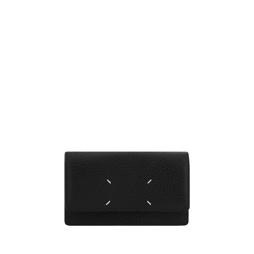 Margiela Black Calf Leather Bos Taurus Wallet Margiela
