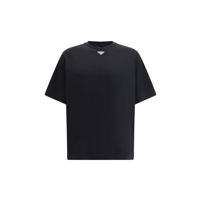 Prada Black Cotton T-Shirt Prada
