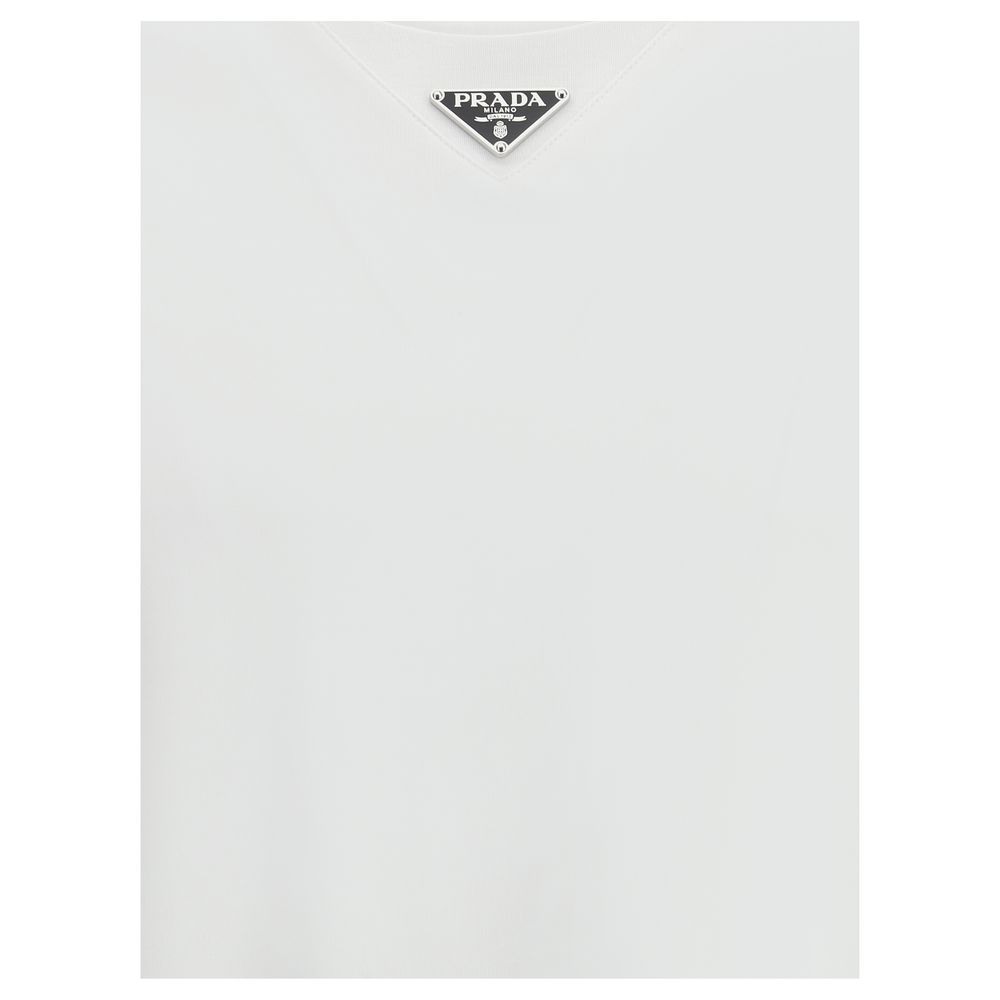 Prada White Cotton T-Shirt Prada