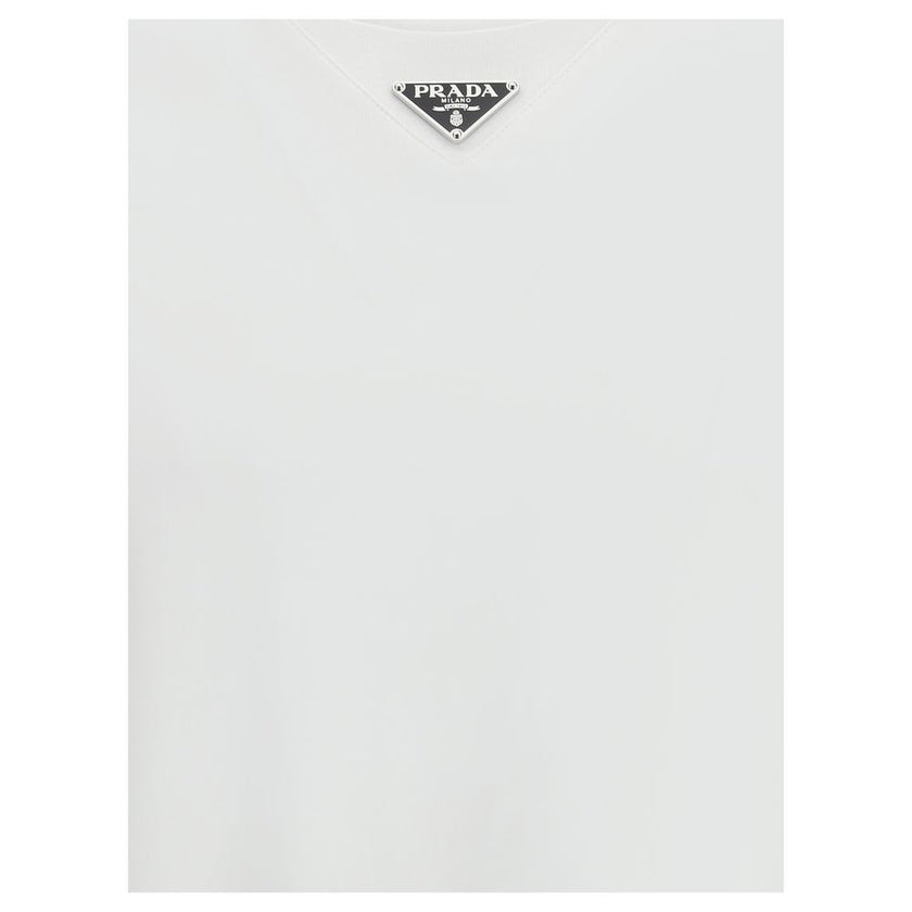 Prada White Cotton T-Shirt Prada