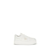 Prada White Calf Leather Bos Taurus Platform Sneakers Prada