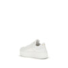 Prada White Calf Leather Bos Taurus Platform Sneakers Prada