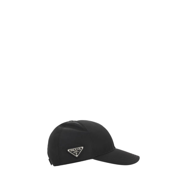 Prada Black Polyamide Cap (Baseball Hat) Prada