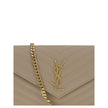 Saint Laurent Beige Calf Leather Bos Taurus Shoulder Bag