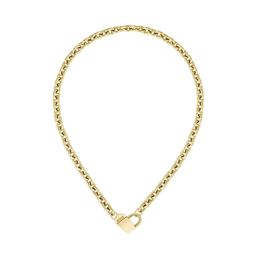 Hugo Boss Gold Stainless Steel Necklace Hugo Boss