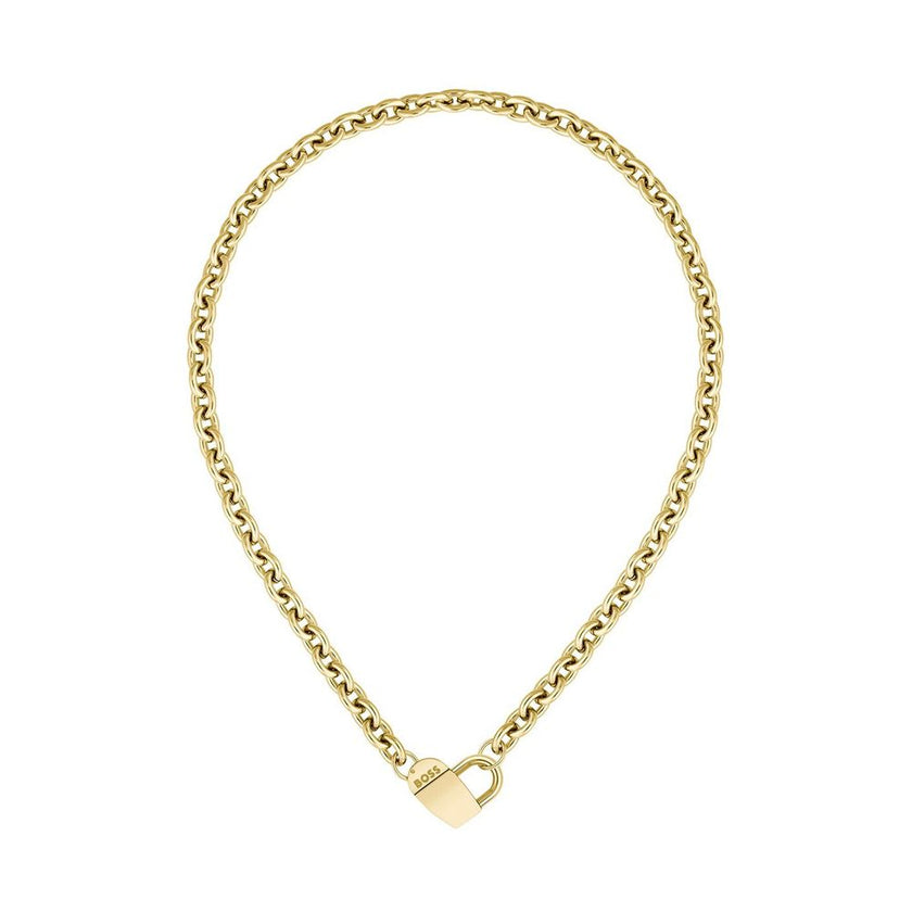 Hugo Boss Gold Stainless Steel Necklace Hugo Boss