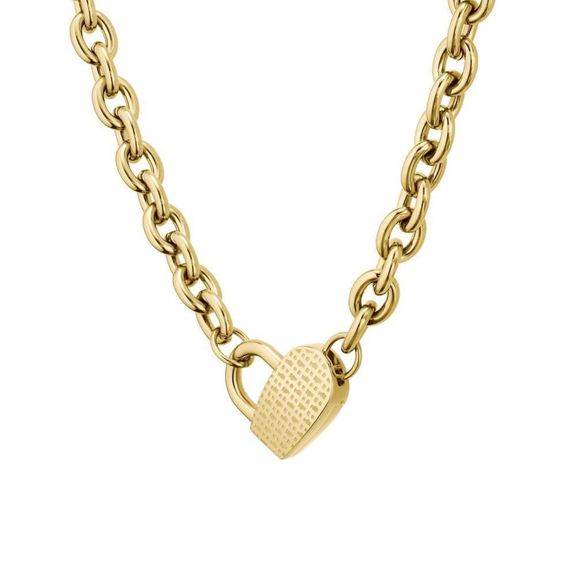 Hugo Boss Gold Stainless Steel Necklace Hugo Boss