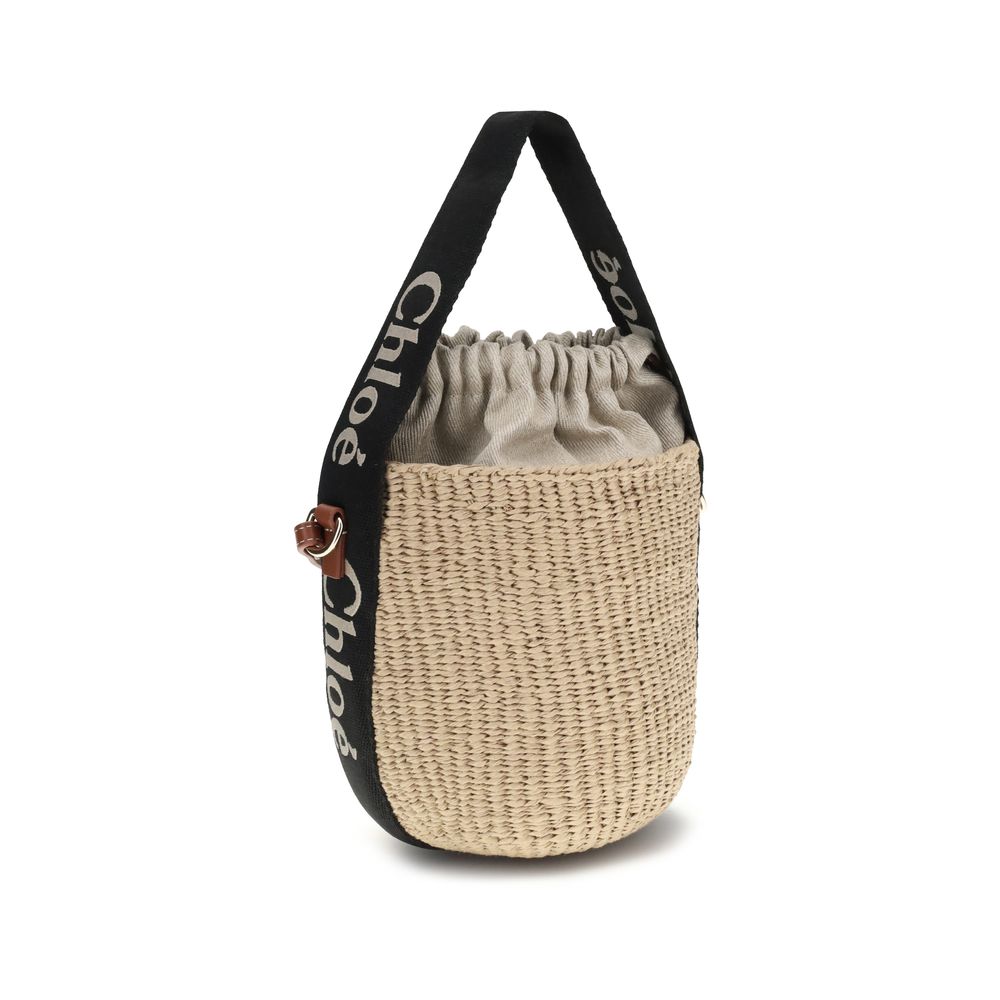 Chloé Beige Raffia Shoulder Bag Chloé