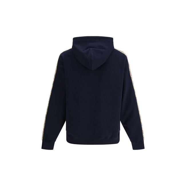 Burberry Blue Cotton Sweatshirt Burberry