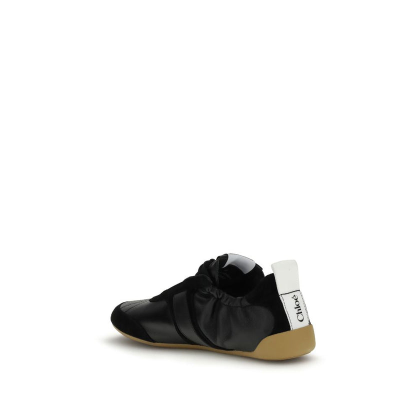 Chloé Black Goatskin Athletic Sneakers Chloé