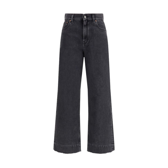 Chloé Black Cotton Cropped Jeans Chloé