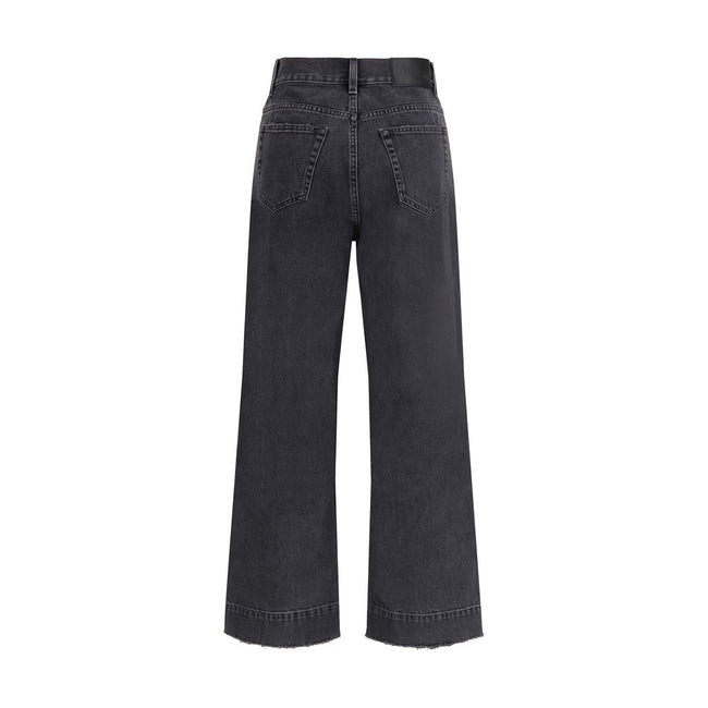 Chloé Black Cotton Cropped Jeans Chloé