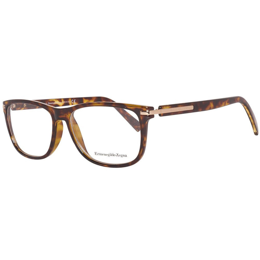 Ermenegildo Zegna Brown Plastic Glasses (Frames) Ermenegildo Zegna