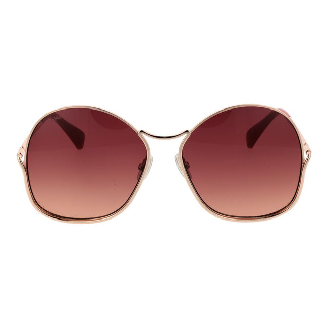 Max Mara Rose Gold Metal Sunglasses Max Mara