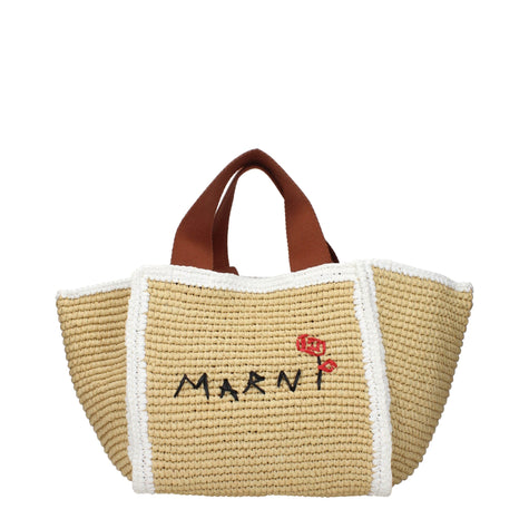 Marni Beige Raffia Handbag Marni