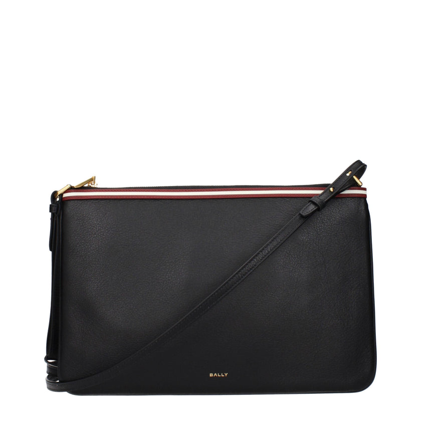 Bally Black Leather Crossbody Bag Bally